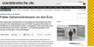 SZ - beschreibt sie den Anfang des Untergangs der EU? 