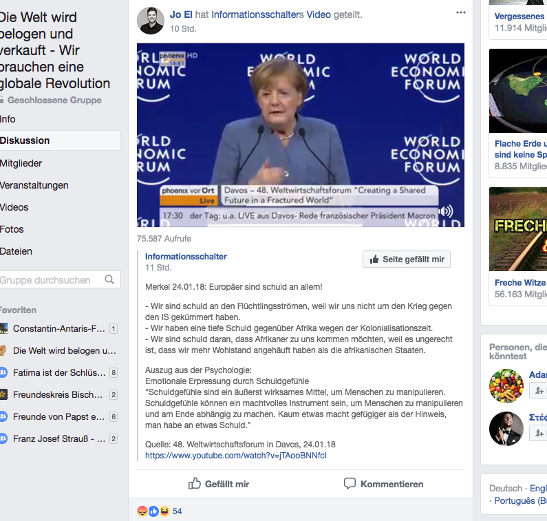 facebook Davos Rede Merkel Europa soll bluten 2018-01-25 um 05.35.23