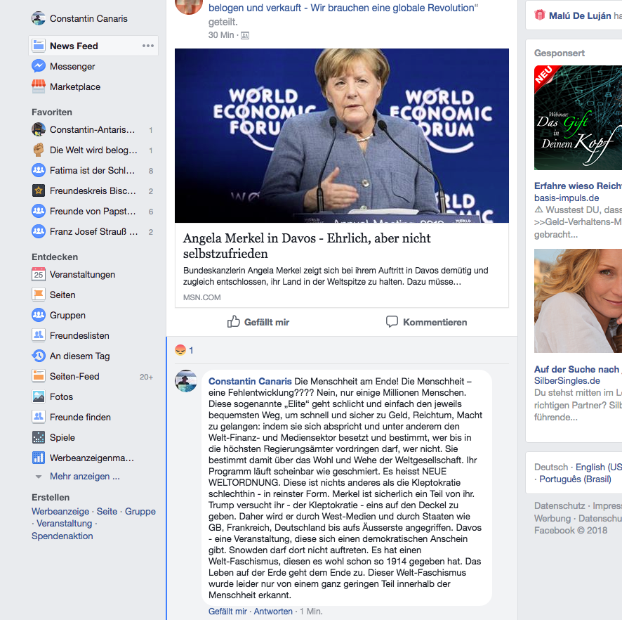 facebook Merkel Teil d Welt-Faschismus 2018-01-25 um 08.45.30